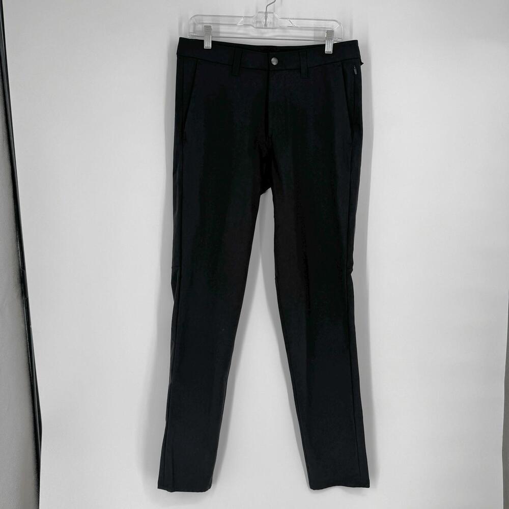 Lululemon pants mens 32 black commission slim golf preppy office work athleisure - Picture 2 of 7